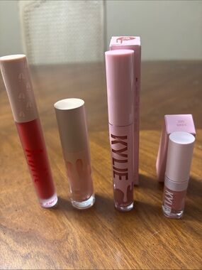 Kylie Cosmetics Lip Set — Red and Pink Liquid Lipstick & Gloss